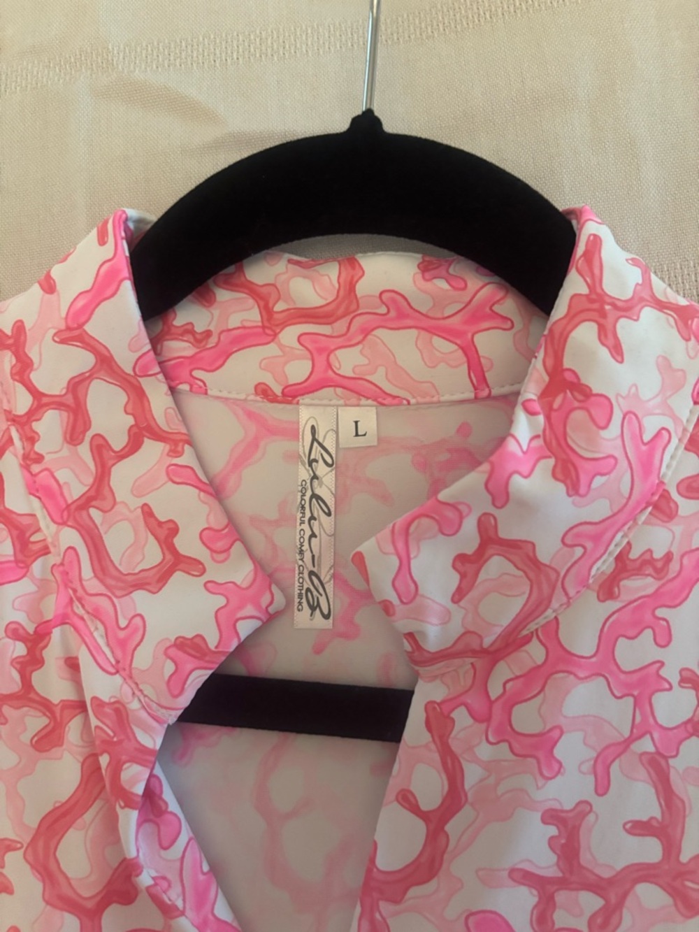 Lulu-B Pink and White Coral-Print Midi Dress - Picture 3 of 9